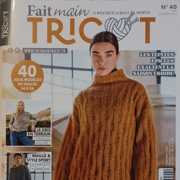 De Beaux Modèles à Tricoter avec « Fait Main Tricot n°40 »