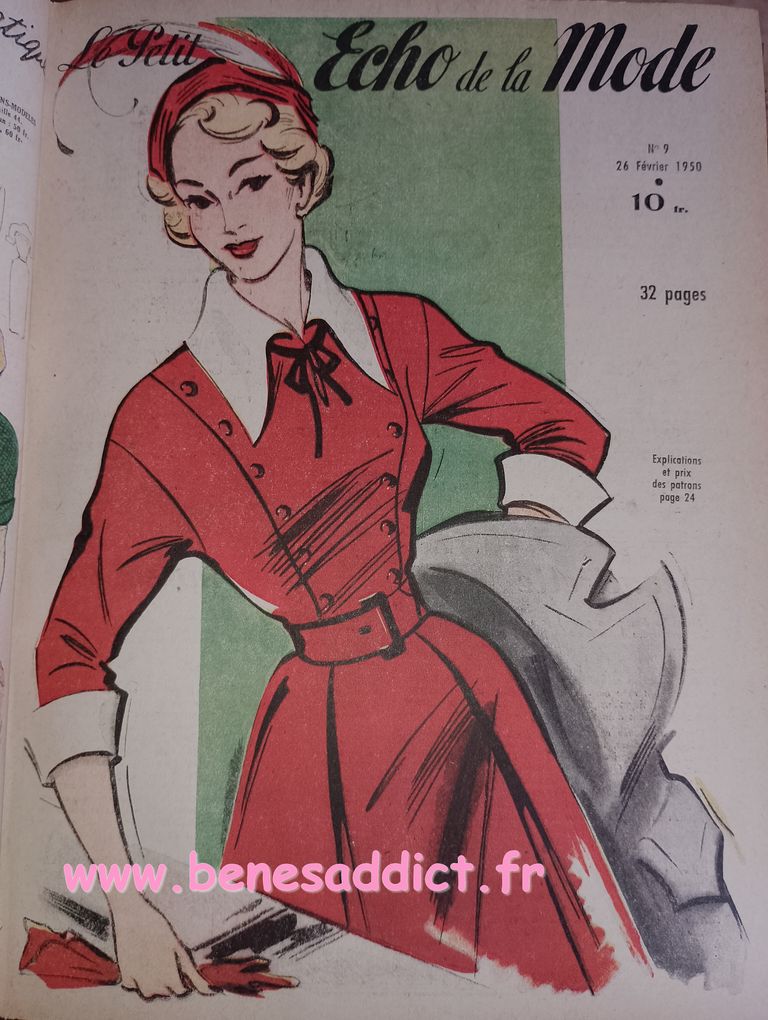 Petit Écho de la Mode 1950, Patrons GRATUITS Couture, Tricot, Recettes, Astuces