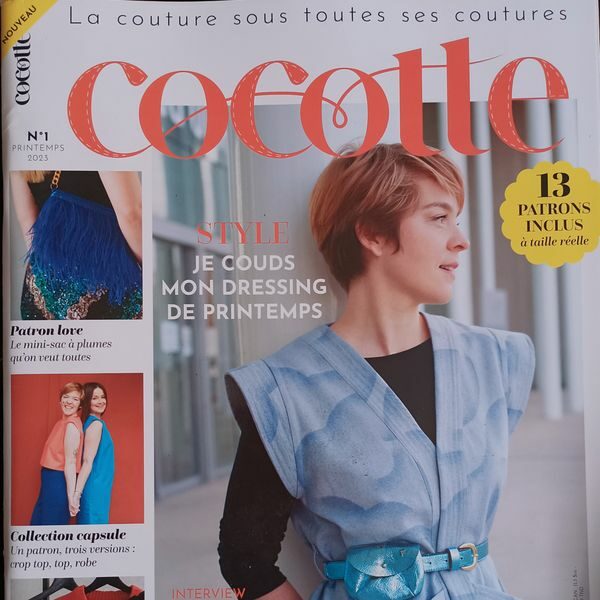 « Cocotte n° 1 » Nouvelle Revue Couture 100 % Française, avec 13 Patrons et tutos