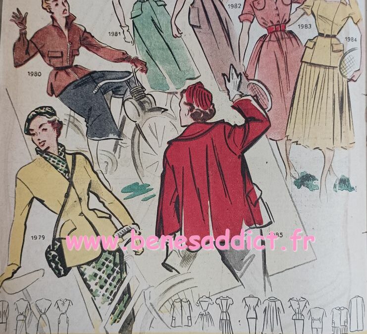 Modes Anciennes de 1950 NOMBREUX Patrons GRATUITS De Couture, Tricot, Broderie