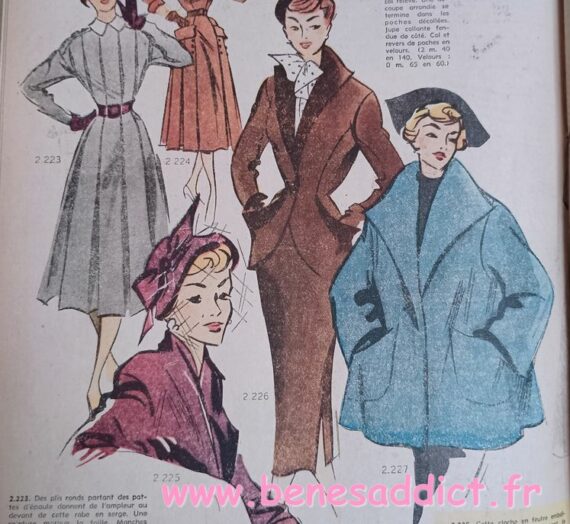 Modes Rétro, 1950, Patrons Couture et Loisirs Créatifs GRATUITS