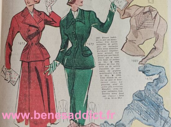Parlons Vintage, Avec Patrons GRATUITS 1949, Couture, Tricot, Crochet