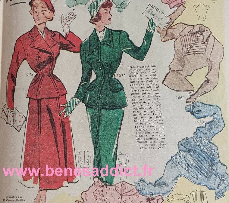Parlons Vintage, Avec Patrons GRATUITS 1949, Couture, Tricot, Crochet