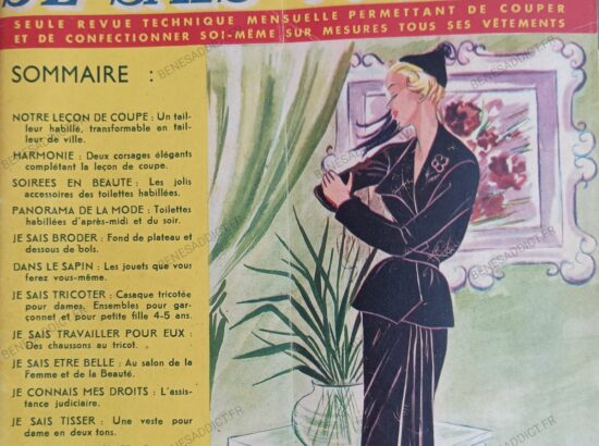 Couper sur Mesures ses Vêtements Rétro 1949 Tissage, Fabrication Chaussons Au Crochet