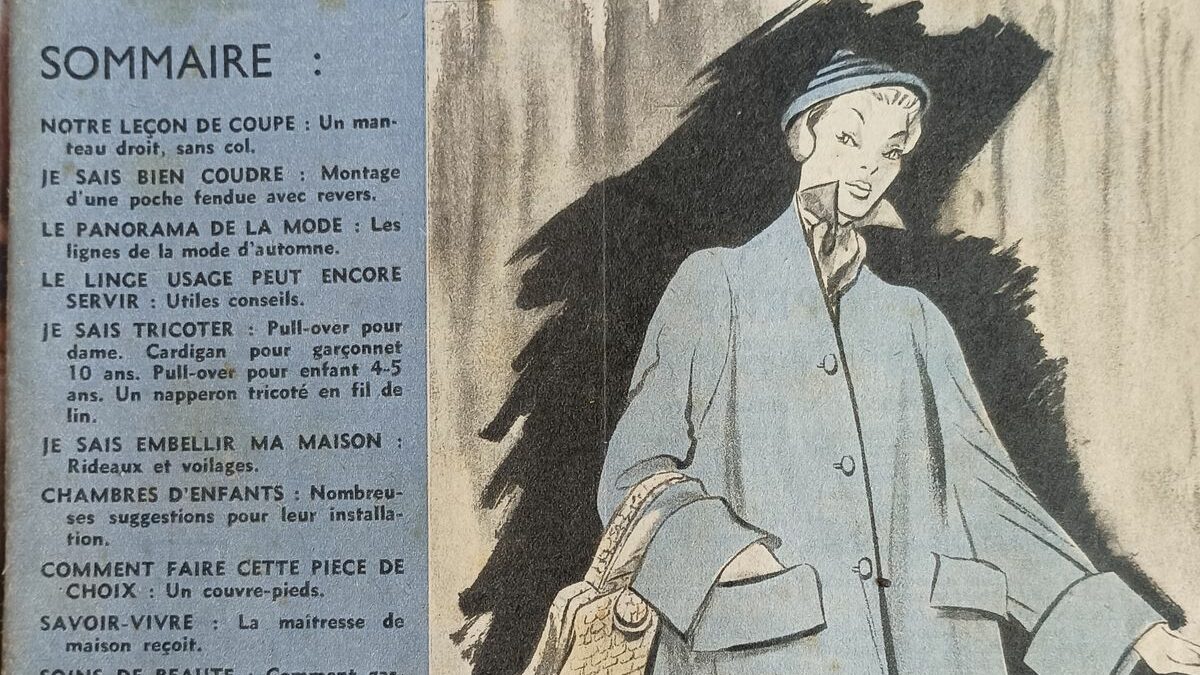 Amoureux du VINTAGE Patrons de Couture GRATUITS, Tricot, Broderie 1950