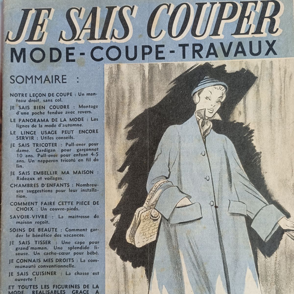 Amoureux du VINTAGE Patrons de Couture GRATUITS, Tricot, Broderie 1950