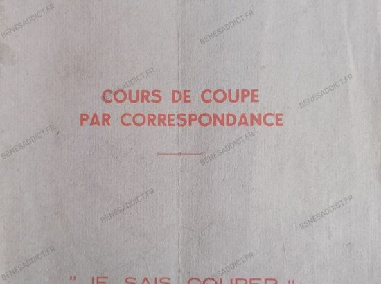 « Cadeau ! COUPE et Couture 50’s  »  Cours par Correspondance PDF à Télécharger GRATUIT