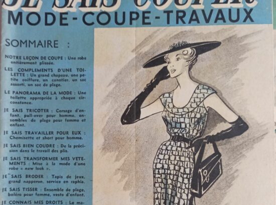 Leçons de Coupe 1950, Patrons de Couture, Tricot, Crochet, Recettes de Cuisine, Bricolage…