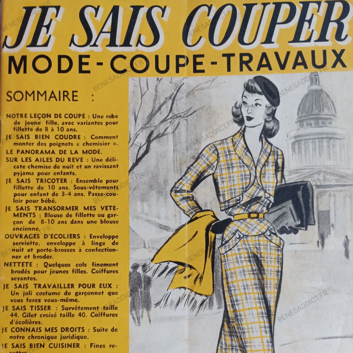 Patrons Couture Vintage GRATUITS 1950, ainsi que Tricot, Cuisine, Tissage