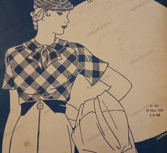 Leçons de mode Vintage Avec « Femmes de France 1933 », couture, tricot, crochet…