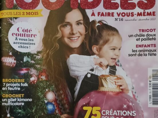 Revue 100 Idées pour Noël n°16 Couture Tricot Crochet de FÊTES