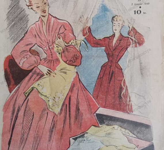 Mode d’ Antan 1949 avec Un TAS de Patrons Couture Tricot, GRATUITS