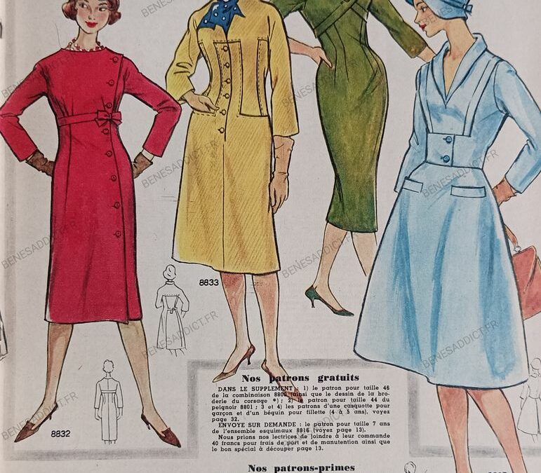 Femmes D’Aujourd’hui 1958, Couture, Tricot, Crochet, Cuisine etc.