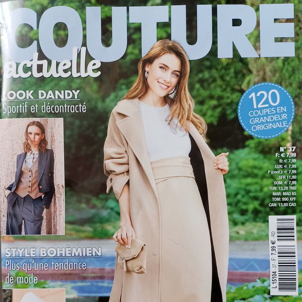 Look Dandy Avec Couture Actuelle n° 37 et Ses 40 Patrons en Petites et Grandes Tailles