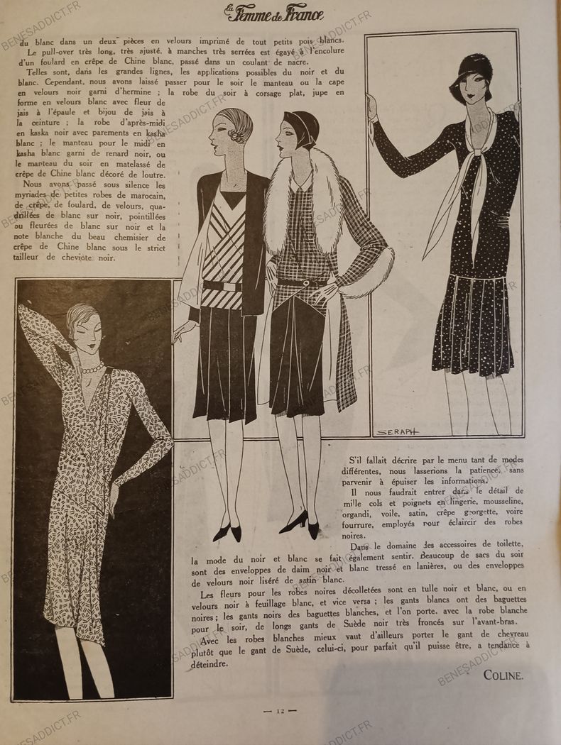 Femmes de France PDF 120 Pages 1933, Couture, Tricot, Crochet etc…